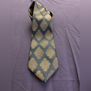 Vintage Wembly Black And Brown Silk Tie